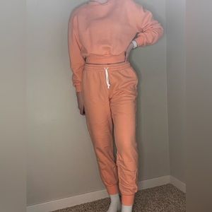 Wild Fable Bright Coral Sweat Set